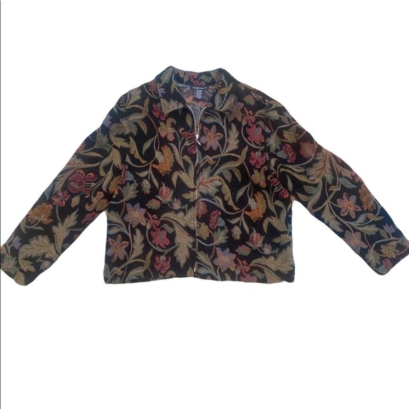 Jackets & Blazers - Floral tapestry jacket